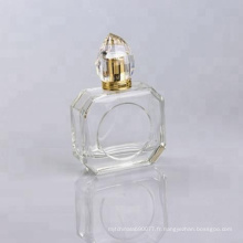 Conception de bouteille de parfum de verre vide 100ml